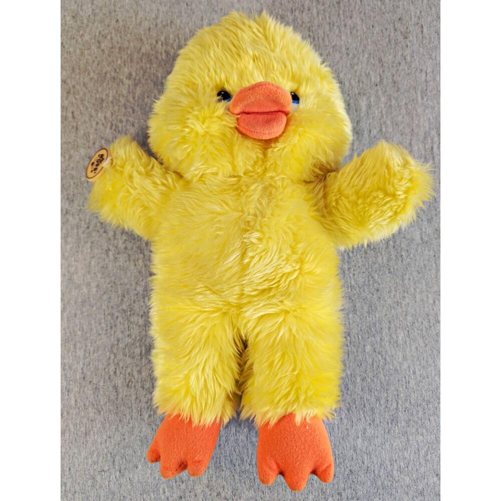 Russ Dilly Yellow Duck Plush Stuffed Animal, Small 6-14 in, Vintage 1986